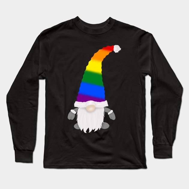 Rainbow pride gonk Long Sleeve T-Shirt by Becky-Marie